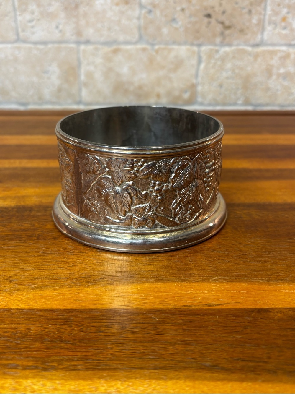 Vintage Silver-plated Leonard Wine Coaster